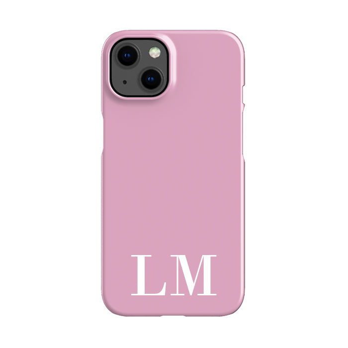 Personalised Pink x White Initials iPhone 13 Case