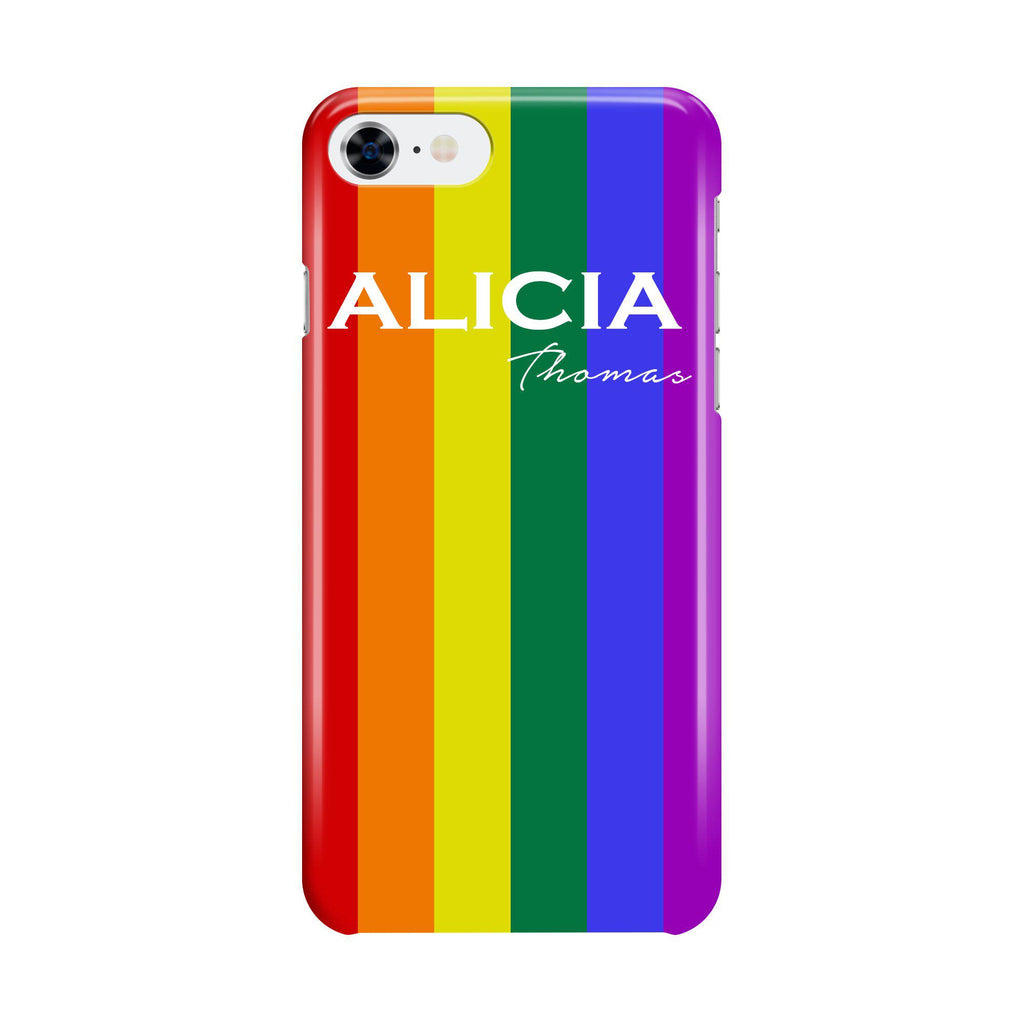 Personalised Pride initials iPhone 7 Case