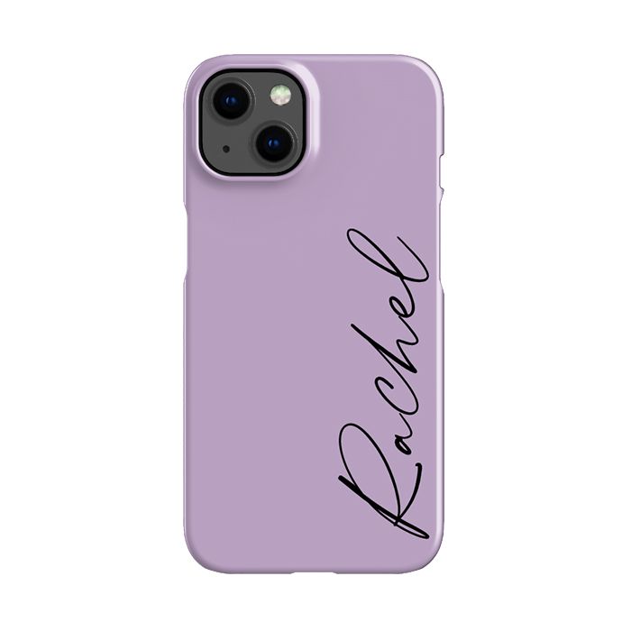Personalised Purple Name iPhone 15 Case