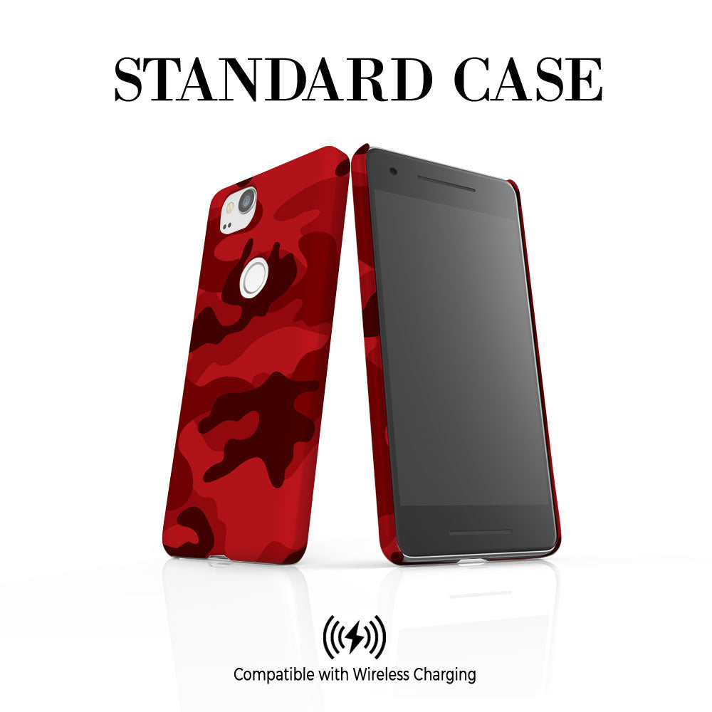 Personalised Red Camouflage Google Pixel 3a Case