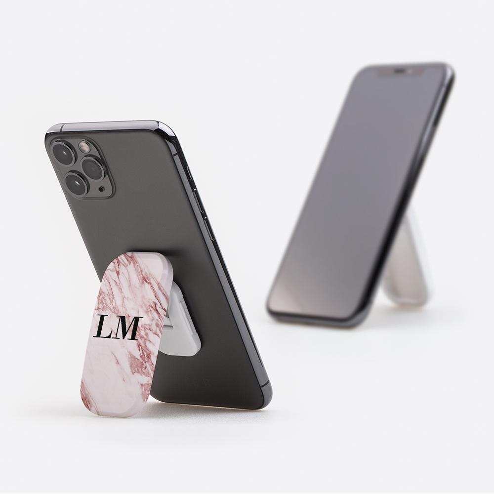 Personalised Rosa Marble Initials Clickit Phone grip