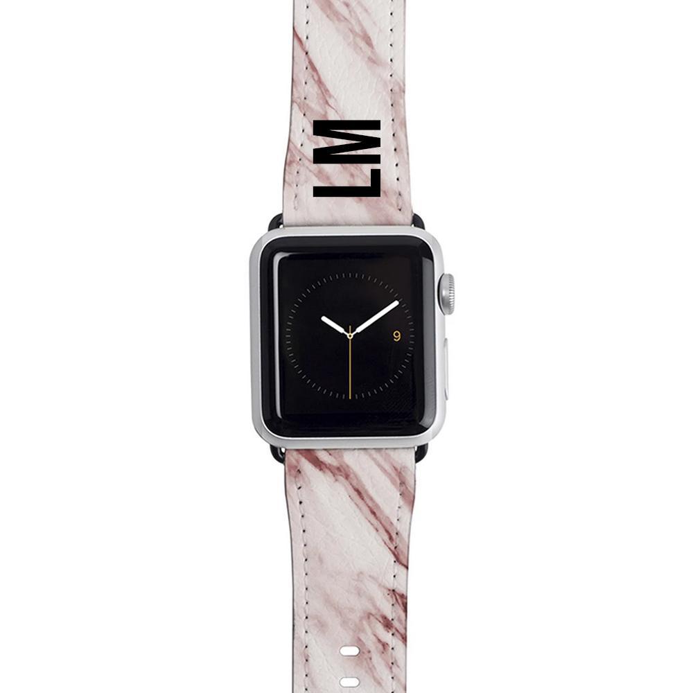 Personalised Rosa Marble Apple Watch Strap