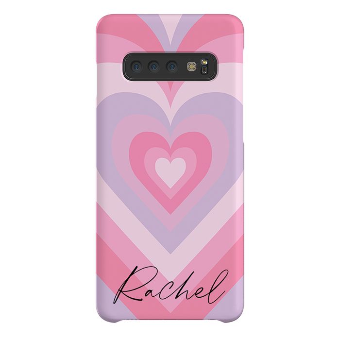 Personalised Heart Latte Samsung Galaxy S10 Plus Case