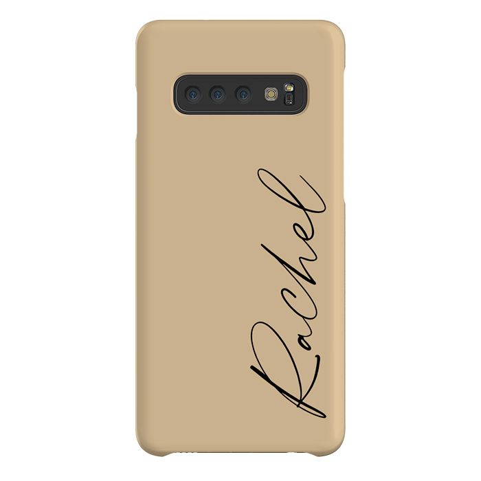 Personalised Tan Name Samsung Galaxy S10 Plus Case