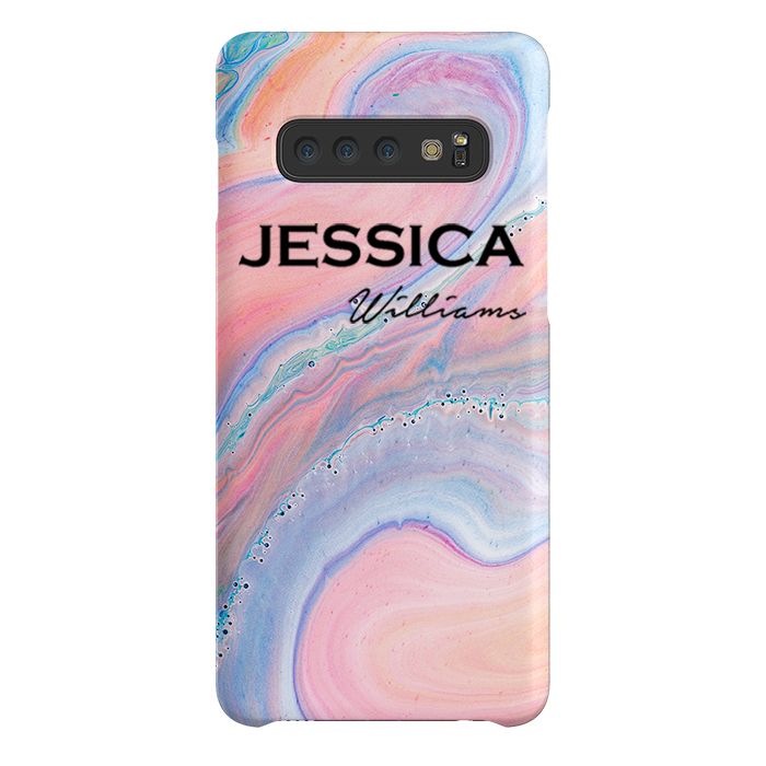 Personalised Acrylic Marble Name Samsung Galaxy S10 Plus Case