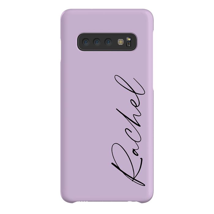 Personalised Purple Name Samsung Galaxy S10 Case