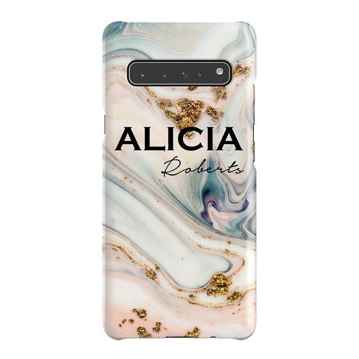 Personalised Fantasia Marble Name Samsung Galaxy S10 5G Case