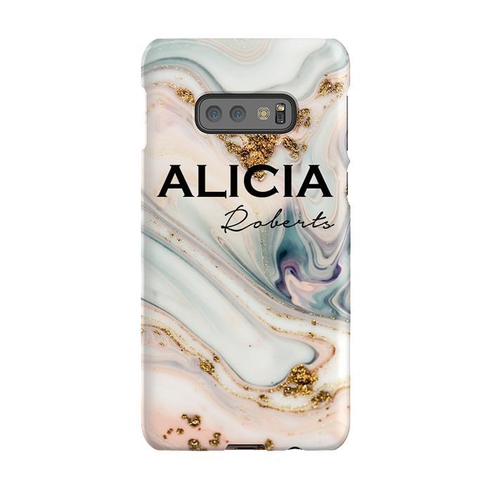 Personalised Fantasia Marble Name Samsung Galaxy S10e Case