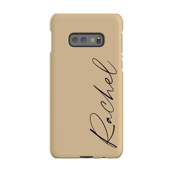 Personalised Tan Name Samsung Galaxy S10e Case
