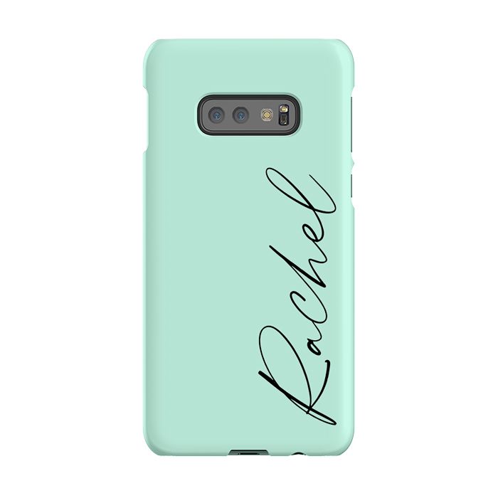 Personalised Pale Green Name Samsung Galaxy S10e Case