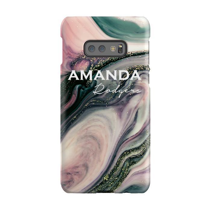 Personalised Swirl Marble Name Samsung Galaxy S10e Case