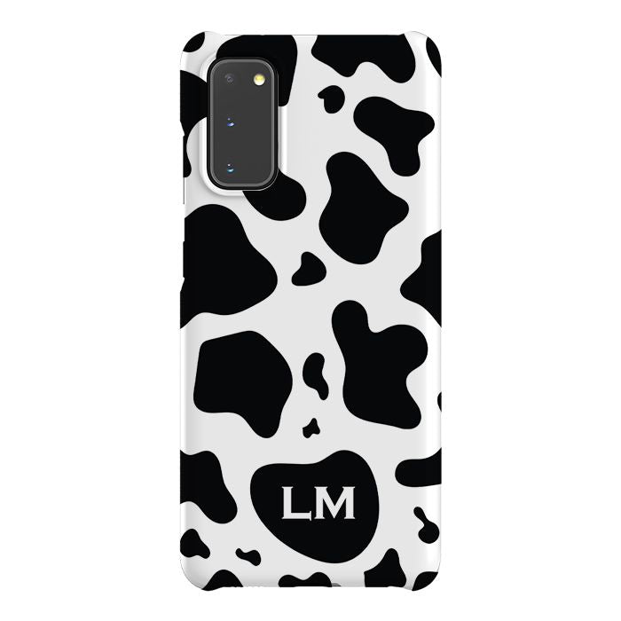 Personalised Cow Print Initials Samsung Galaxy S20 FE Case