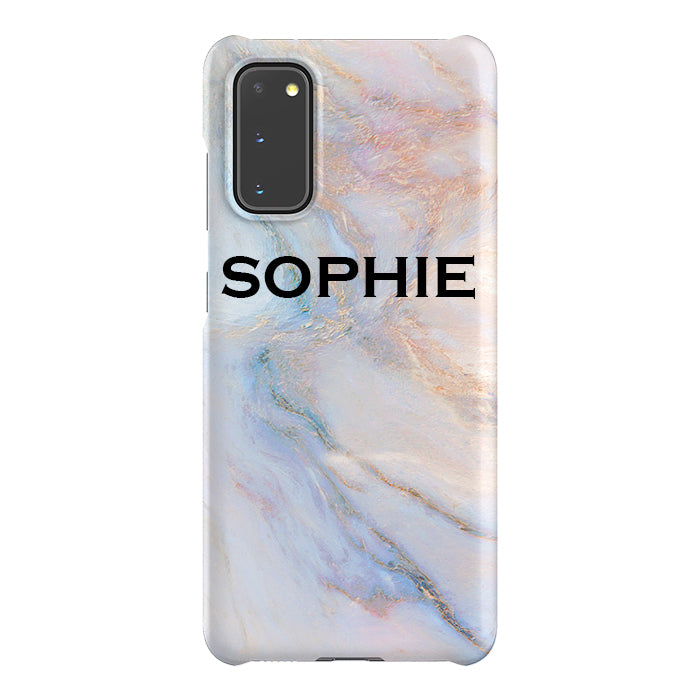 Personalised Moonshine Marble Name Samsung Galaxy S20 Case