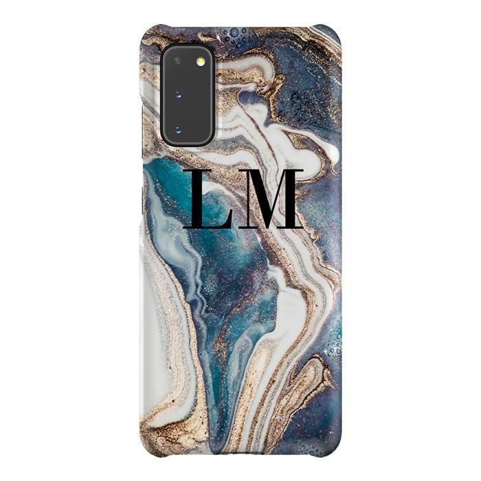 Personalised Luxe Marble Initials Samsung Galaxy S20 FE Case