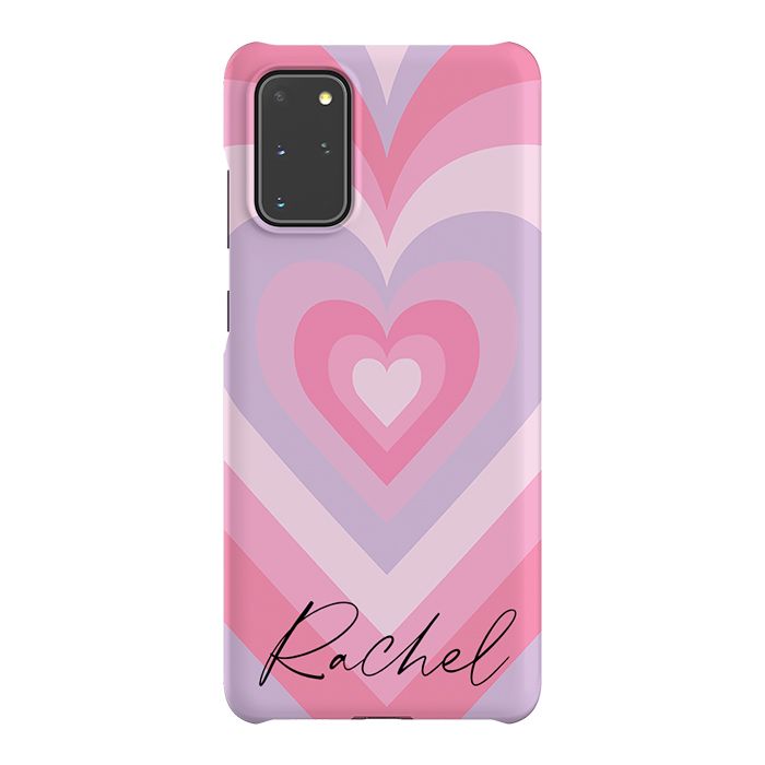 Personalised Heart Latte Samsung Galaxy S20 Plus Case