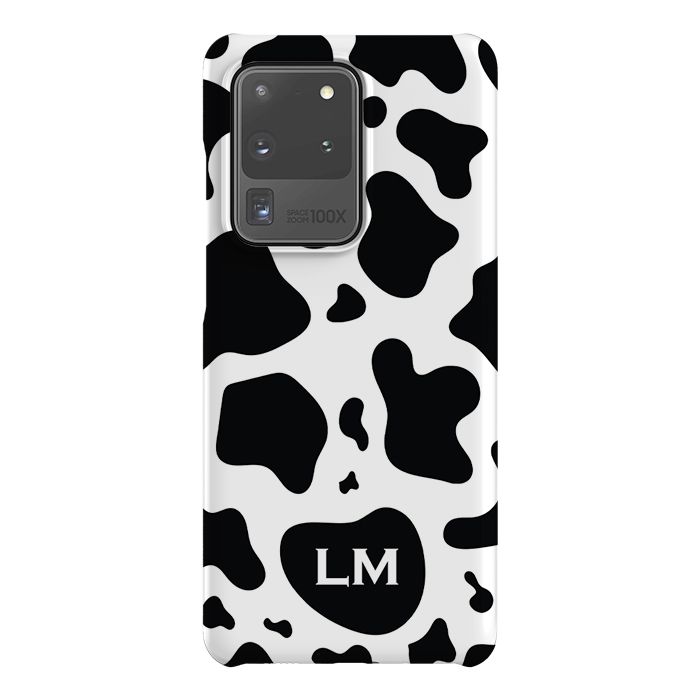 Personalised Cow Print Initials Samsung Galaxy S20 Ultra Case