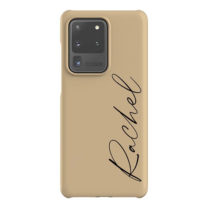 Personalised Tan Name Samsung Galaxy S20 Ultra Case