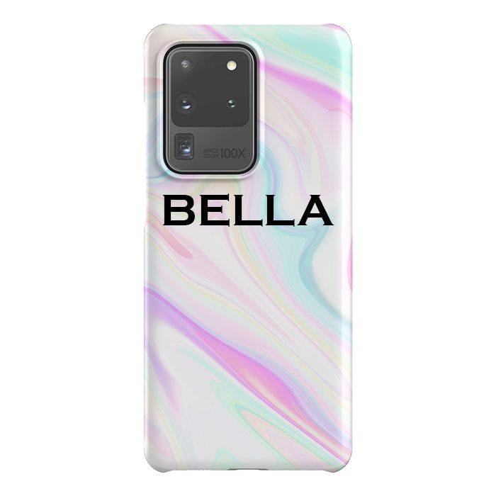 Personalised Pastel Swirl Name Samsung Galaxy S20 Ultra Case