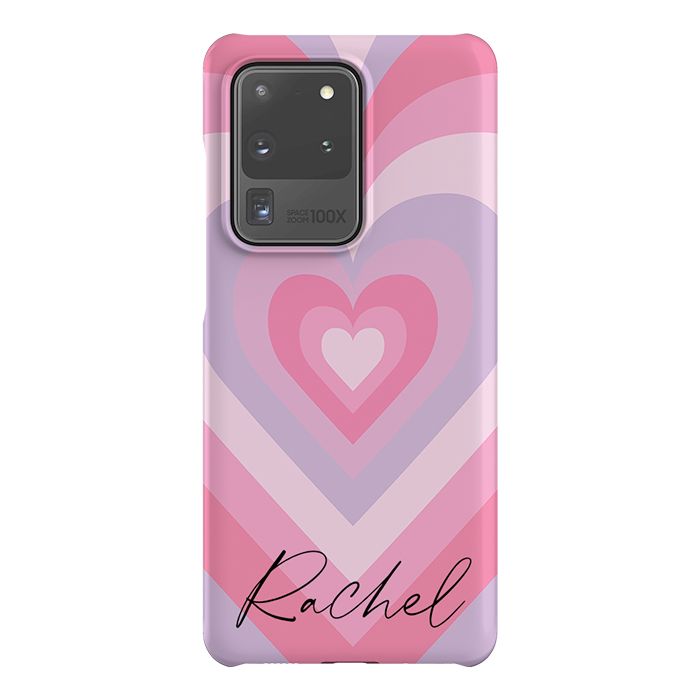 Personalised Heart Latte Samsung Galaxy S20 Ultra Case