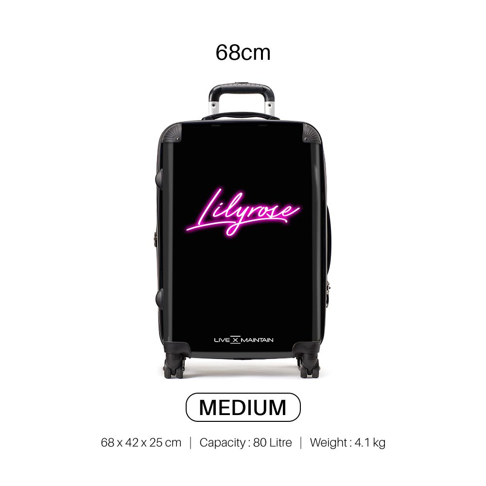 Personalised Neon initials Suitcase