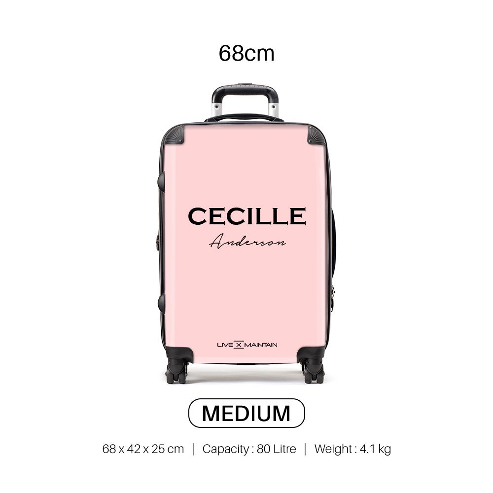Personalised Bloom Name Suitcase