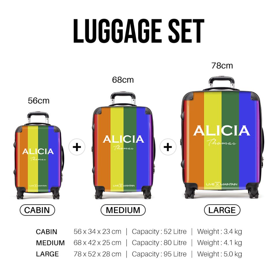 Personalised Pride Suitcase