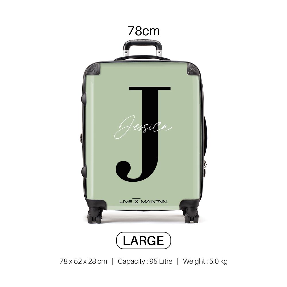 Personalised Sage Name Suitcase