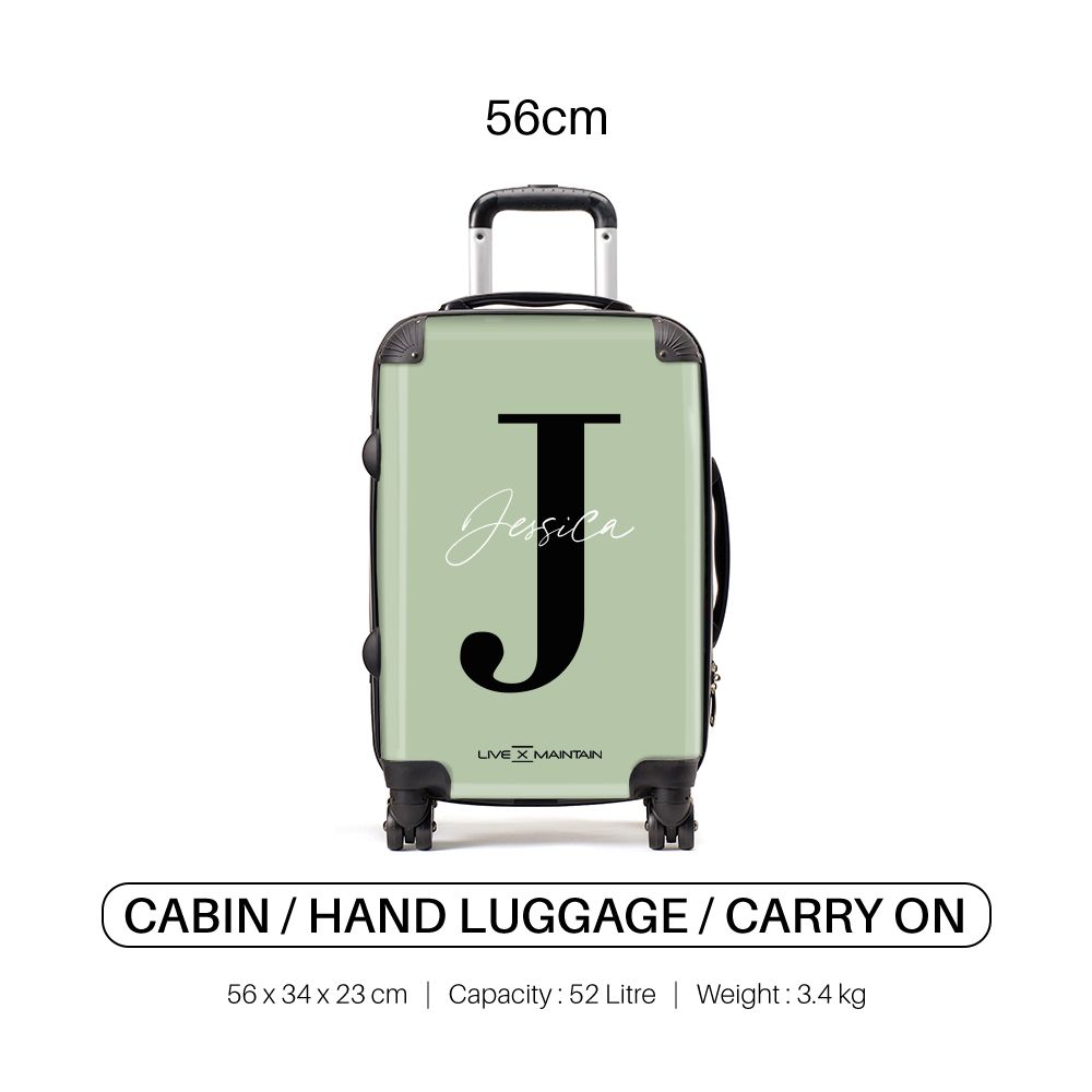 Personalised Sage Name Suitcase