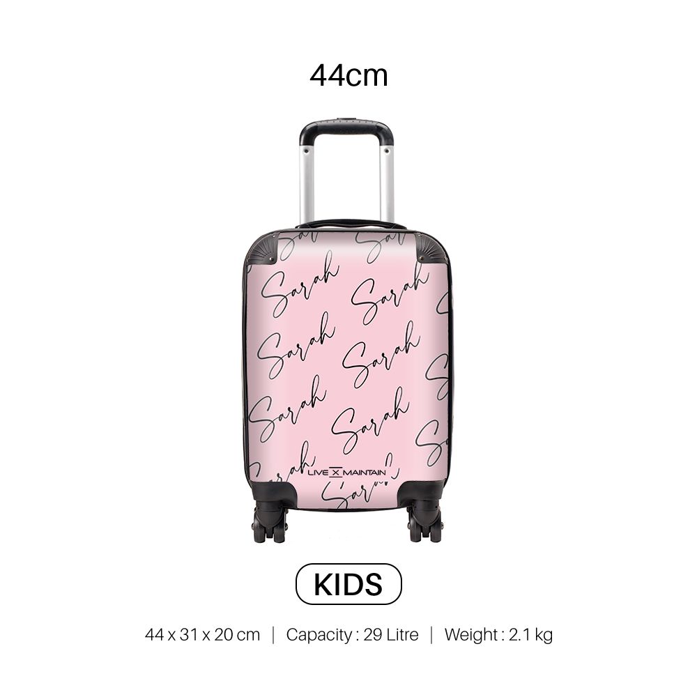 Personalised Script Name All Over Suitcase