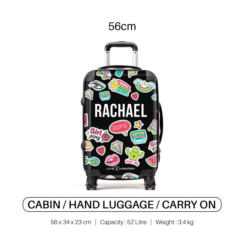 Personalised Sticker Name Suitcase