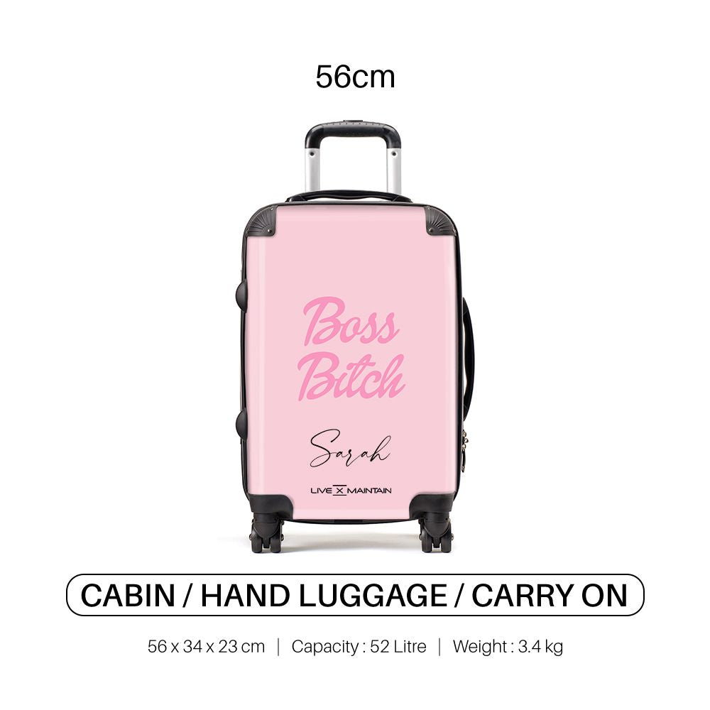 Personalised  Boss B*tch Suitcase
