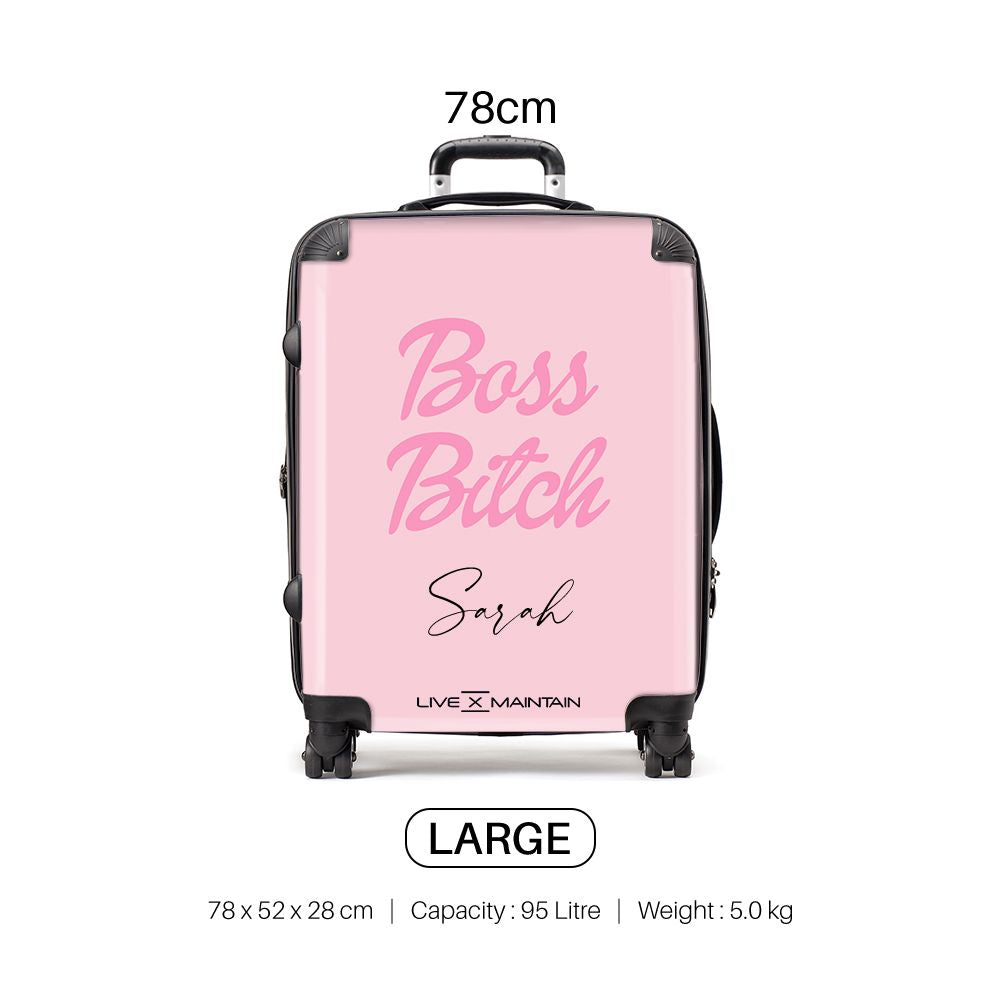 Personalised  Boss B*tch Suitcase