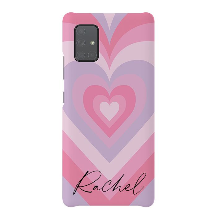 Personalised Heart Latte Samsung Galaxy A51 Case