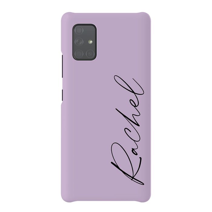 Personalised Purple Name Samsung Galaxy A51 Case