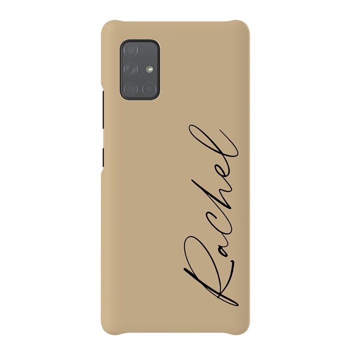 Personalised Tan Name Samsung Galaxy A51 Case