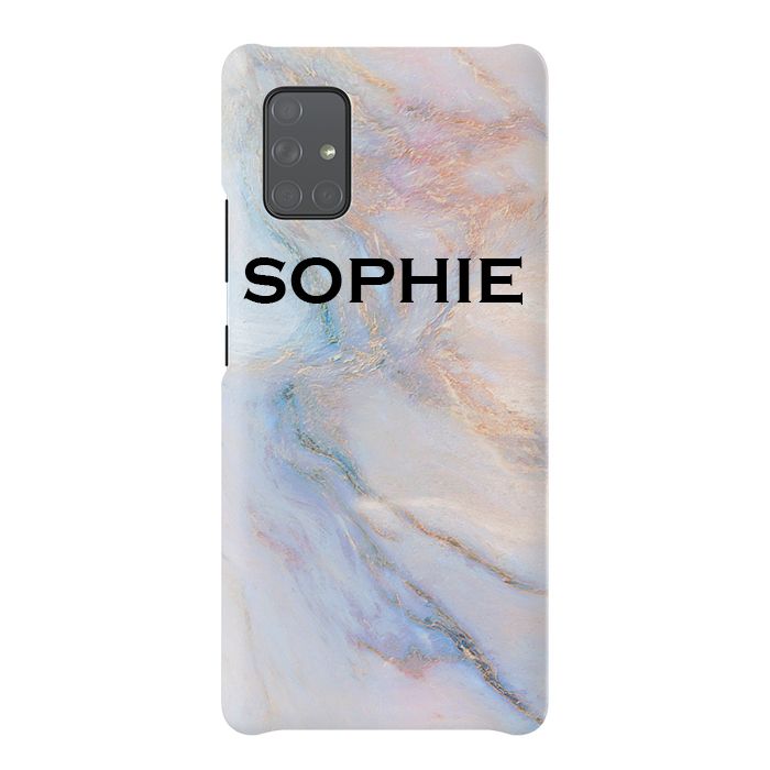 Personalised Moonshine Marble Name Samsung Galaxy A51 Case