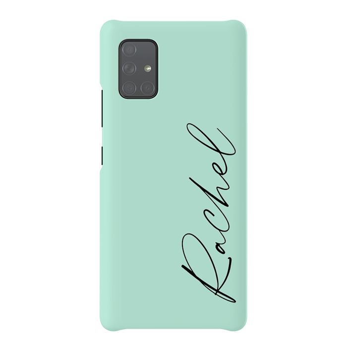 Personalised Pale Green Name Samsung Galaxy A51 Case