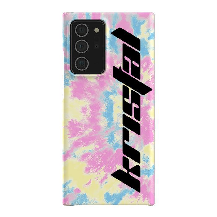Personalised Multicolor Tie Dye Name Samsung Galaxy Note 20 Ultra Case