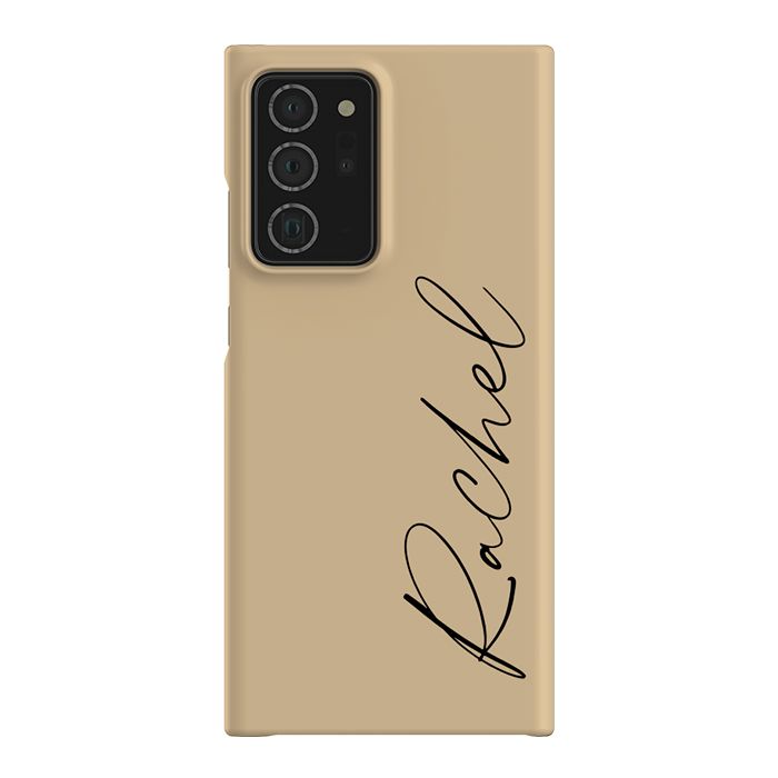 Personalised Tan Name Samsung Galaxy Note 20 Ultra Case