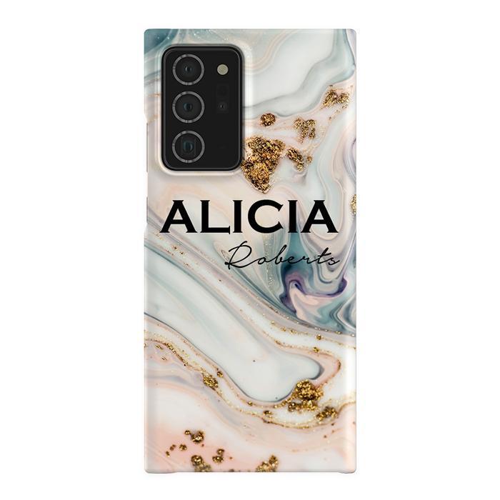 Personalised Fantasia Marble Name Samsung Galaxy Note 20 Ultra Case