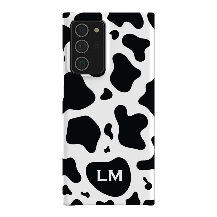 Personalised Cow Print Initials Samsung Galaxy Note 20 Ultra Case