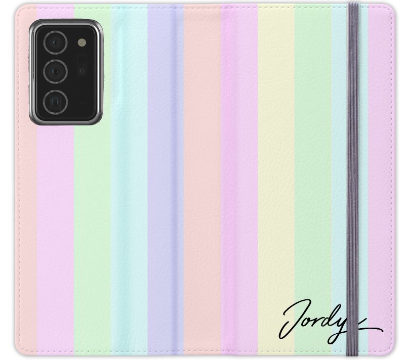 Personalised Pastel Stripes Samsung Galaxy Note 20 Ultra Case