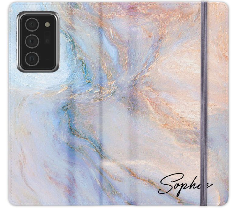 Personalised Moonshine Marble Name Samsung Galaxy Note 20 Ultra Case