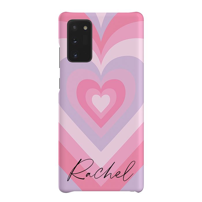 Personalised Heart Latte Samsung Galaxy Note 20 Case