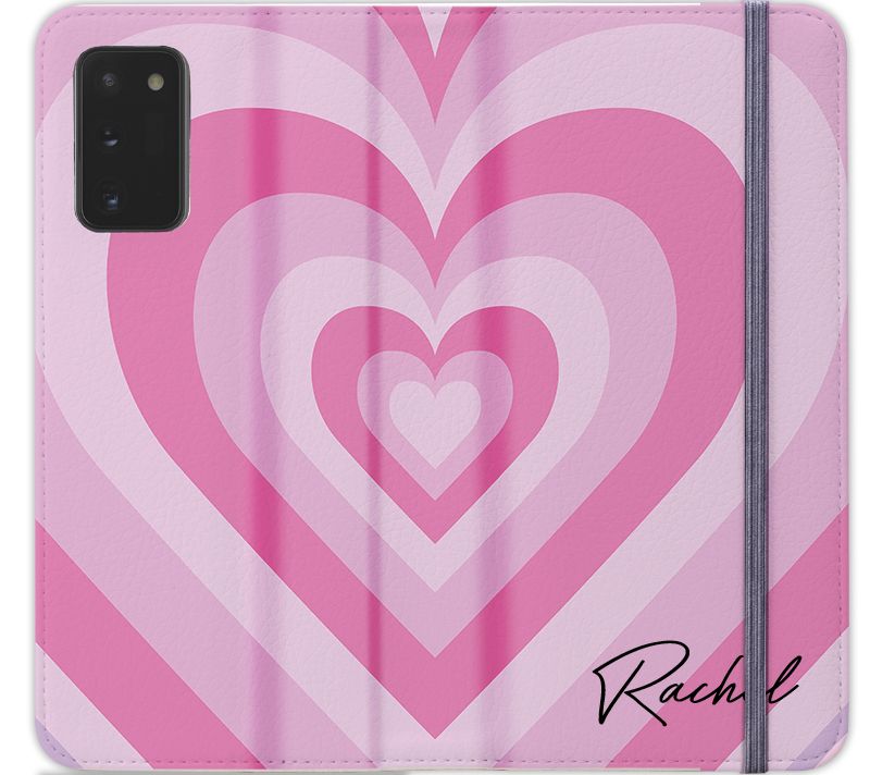 Personalised Pink Heart Latte Samsung Galaxy Note 20 Case