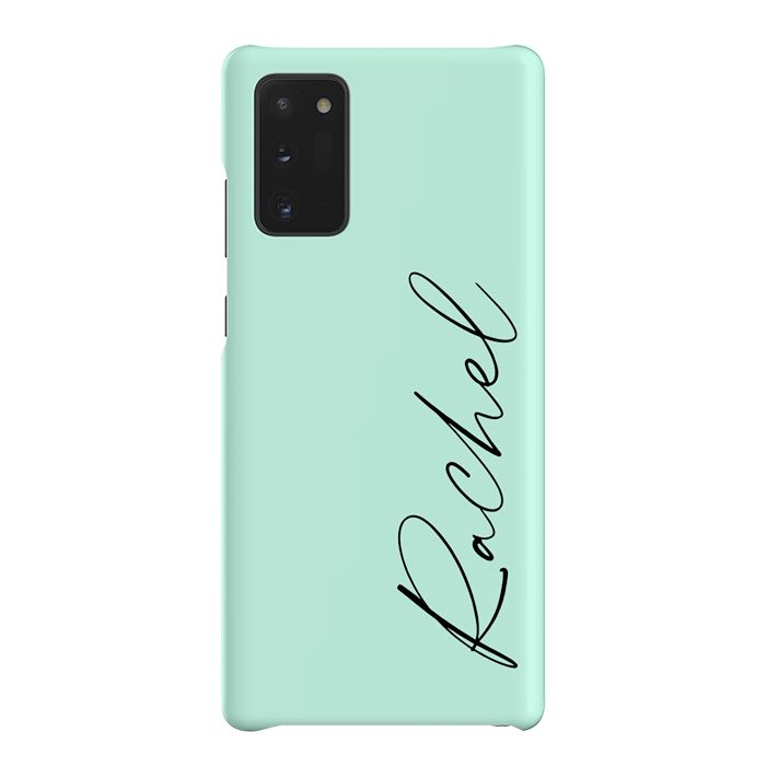 Personalised Pale Green Name Samsung Galaxy Note 20 Case