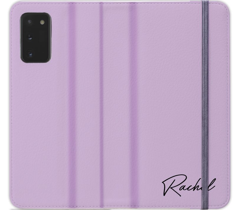 Personalised Purple Name Samsung Galaxy Note 20 Case