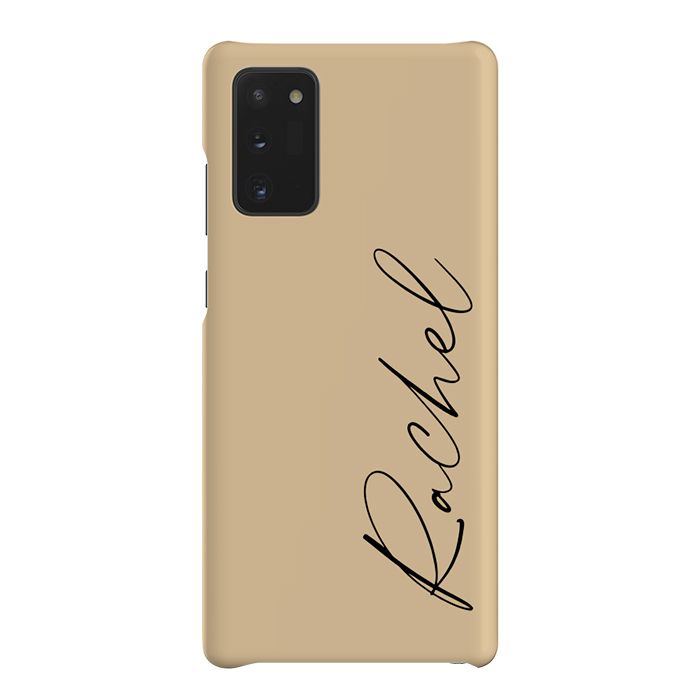 Personalised Tan Name Samsung Galaxy Note 20 Case