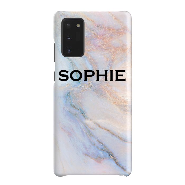 Personalised Moonshine Marble Name Samsung Galaxy Note 20 Case