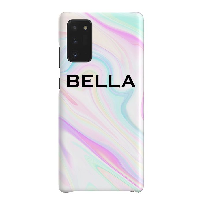 Personalised Pastel Swirl Name Samsung Galaxy Note 20 Case